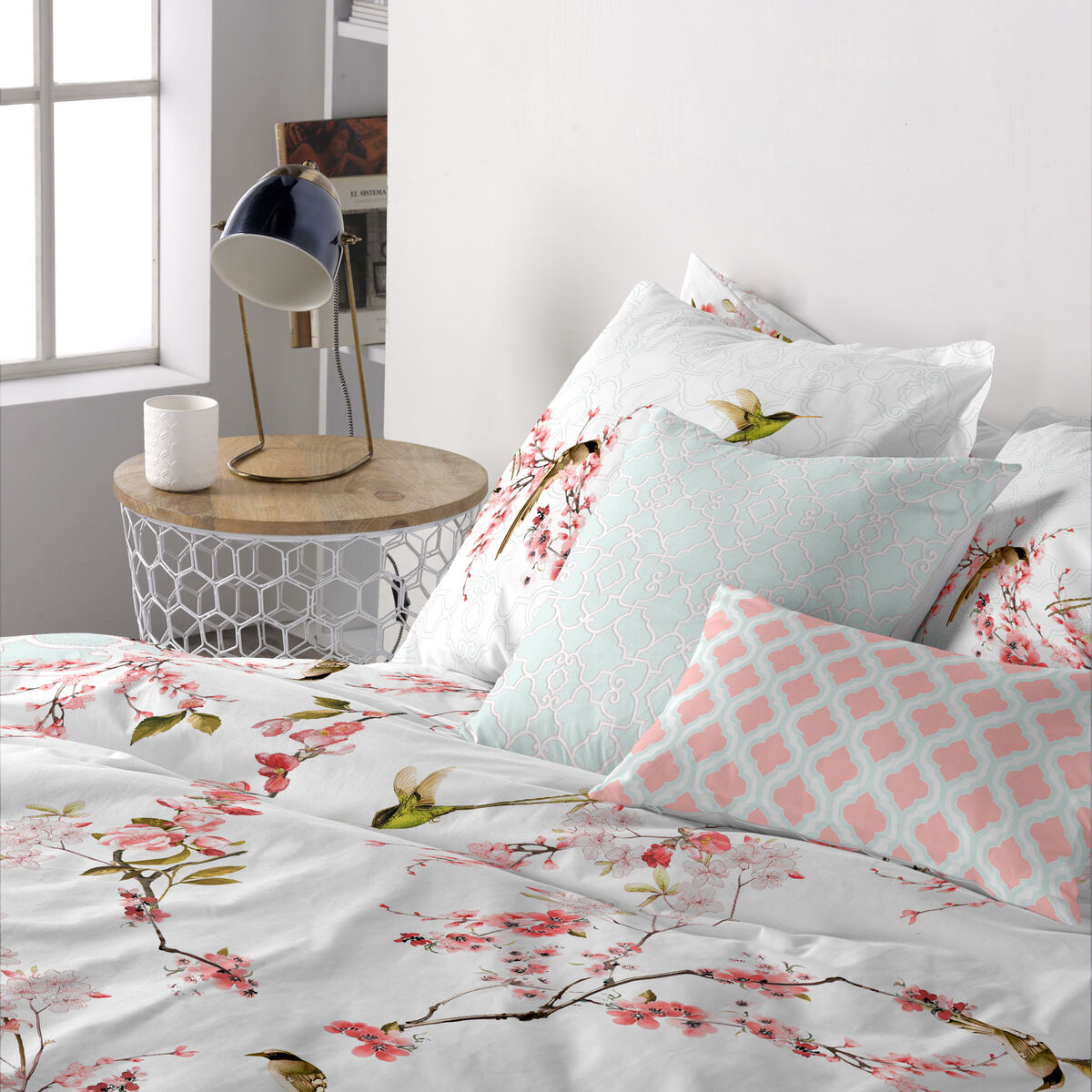 Kussensloopset HappyFriday Sakura Multicolour 50 x 75 cm 15 x 1 x 38 cm 2 Onderdelen